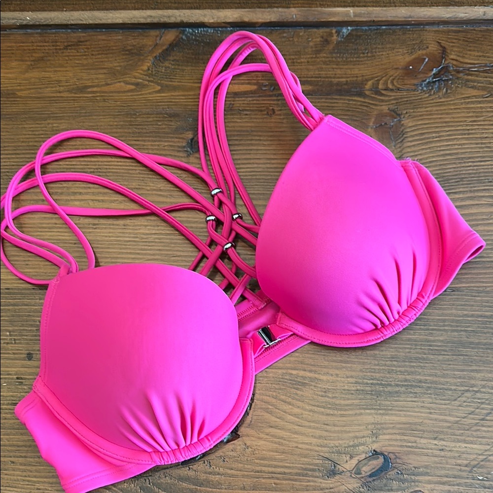 American Eagle Outfitters Hot Pink Bikini Top